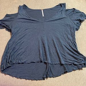 Free People Cold Shoulder Blouse